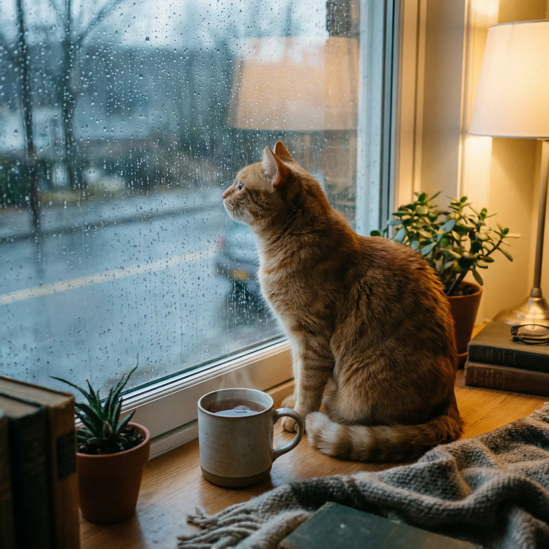 猫咪望着窗外的雨 - 御赐小仵作 电视剧